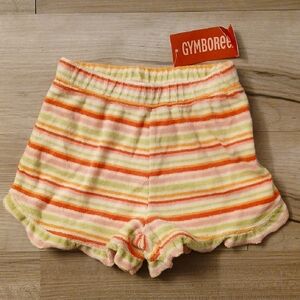 Gymboree Beach Shack Ruffle Short Tropical Stripe Terrycloth Vintage Size 3T (E)